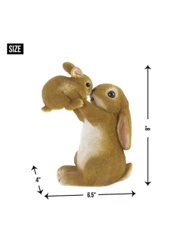 Summerfield Terrace Playful Mom & Baby Rabbit Figurine -Bella-Vita Shoes Shop Belk 1018