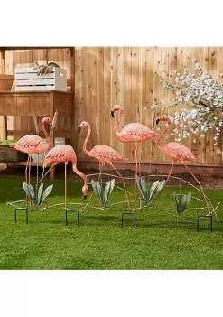 Summerfield Terrace Flock of Flamingos Metal Garden Stake -Bella-Vita Shoes Shop Belk 1025