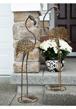 Summerfield Terrace Cast Iron Flamingo Yard Art Pair -Bella-Vita Shoes Shop Belk 1030