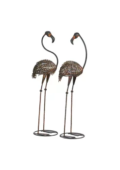 Summerfield Terrace Cast Iron Flamingo Yard Art Pair -Bella-Vita Shoes Shop Belk 1032