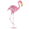Summerfield Terrace Solar Lighted Flamingo Yard Art - Leaning -Bella-Vita Shoes Shop Belk 1033