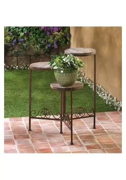 Summerfield Terrace Rustic Triple Planter Stand -Bella-Vita Shoes Shop Belk 1040