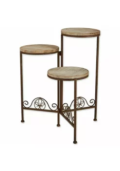 Summerfield Terrace Rustic Triple Planter Stand -Bella-Vita Shoes Shop Belk 1041