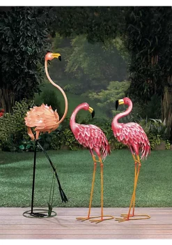 Summerfield Terrace Walking Flamingo Metal Garden Decor -Bella-Vita Shoes Shop Belk 1048