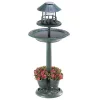 Summerfield Terrace Solar-Lighted Birdbath and Planter -Bella-Vita Shoes Shop Belk 1049