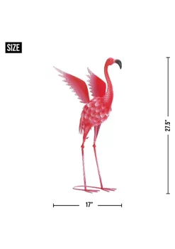 Summerfield Terrace Flying Flamingo Metal Garden Decor Head Up - 27.5 inches -Bella-Vita Shoes Shop Belk 1071