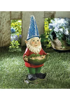 Summerfield Terrace Bird Feeder Solar Light-Up Gnome Bird Feeder -Bella-Vita Shoes Shop Belk 1099