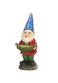 Summerfield Terrace Bird Feeder Solar Light-Up Gnome Bird Feeder -Bella-Vita Shoes Shop Belk 1101
