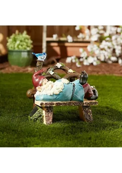 Summerfield Terrace Solar Light-Up Afternoon Nap Garden Gnome -Bella-Vita Shoes Shop Belk 1104