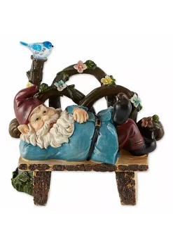 Summerfield Terrace Solar Light-Up Afternoon Nap Garden Gnome -Bella-Vita Shoes Shop Belk 1106