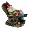 Summerfield Terrace Solar Red Bird Rocking Chair Gnome -Bella-Vita Shoes Shop Belk 1112