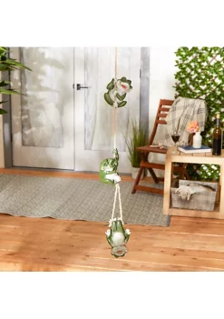 Summerfield Terrace Happy Frogs Hanging Decor -Bella-Vita Shoes Shop Belk 1127