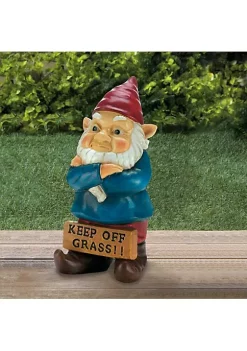 Summerfield Terrace Keep Off Grass Grumpy Gnome -Bella-Vita Shoes Shop Belk 1131