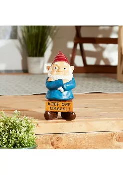 Summerfield Terrace Keep Off Grass Grumpy Gnome -Bella-Vita Shoes Shop Belk 1132