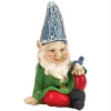 Summerfield Terrace Cheery Gnome with Bird Solar Garden Statue -Bella-Vita Shoes Shop Belk 1134