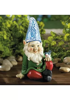 Summerfield Terrace Cheery Gnome with Bird Solar Garden Statue 9 Summerfield Terrace Cheery Gnome with Bird Solar Garden Statue -Bella-Vita Shoes Shop Belk 1136