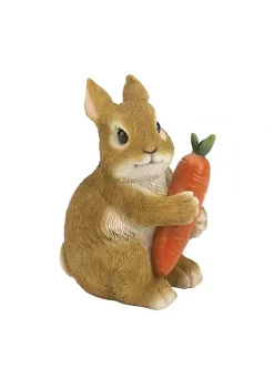 Summerfield Terrace Rabbit Hugging Carrot Garden Figurine