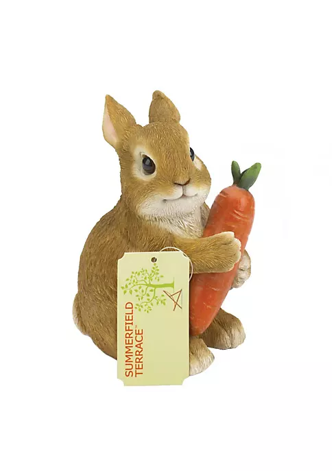 Summerfield Terrace Rabbit Hugging Carrot Garden Figurine 4 Summerfield Terrace Rabbit Hugging Carrot Garden Figurine - Image 2