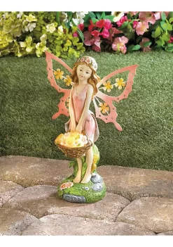 Summerfield Terrace Classic Decorative Pink Fairy Solar Garden Statue -Bella-Vita Shoes Shop Belk 1149