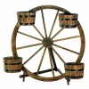 Summerfield Terrace Wagon Wheel Barrel Planter Display -Bella-Vita Shoes Shop Belk 1164
