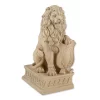 Summerfield Terrace Lion with Shield Garden Statue - Ivory 2 Summerfield Terrace Lion with Shield Garden Statue - Ivory -Bella-Vita Shoes Shop Belk 1167