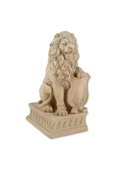 Summerfield Terrace Lion with Shield Garden Statue - Ivory -Bella-Vita Shoes Shop Belk 1172
