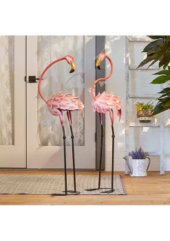 Summerfield Terrace Flirty Flamingo Pair Lawn Decorations -Bella-Vita Shoes Shop Belk 1191