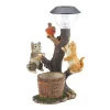 Summerfield Terrace Climbing Cats with Bird Solar Garden Light with Flower Pot 2 Summerfield Terrace Climbing Cats with Bird Solar Garden Light with Flower Pot -Bella-Vita Shoes Shop Belk 1220
