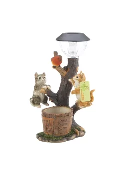 Summerfield Terrace Climbing Cats with Bird Solar Garden Light with Flower Pot 8 Summerfield Terrace Climbing Cats with Bird Solar Garden Light with Flower Pot -Bella-Vita Shoes Shop Belk 1222