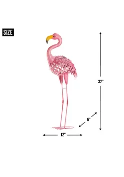 Summerfield Terrace Solar Lighted Flamingo Yard Art - Standing 12 Summerfield Terrace Solar Lighted Flamingo Yard Art - Standing -Bella-Vita Shoes Shop Belk 1226