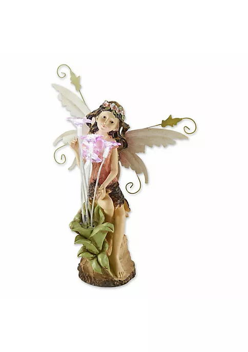 Summerfield Terrace Fairy with Flowers Solar Garden Light 3 Summerfield Terrace Fairy with Flowers Solar Garden Light