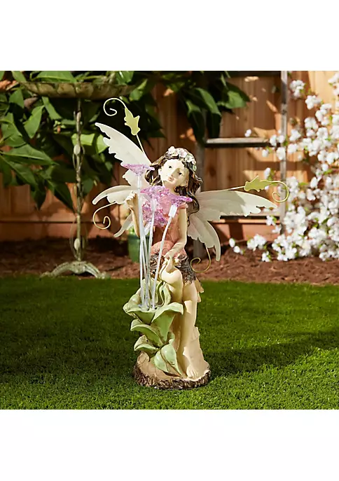 Summerfield Terrace Fairy with Flowers Solar Garden Light 6 Summerfield Terrace Fairy with Flowers Solar Garden Light - Image 4