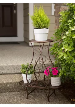 Summerfield Terrace Triple Hourglass Plant Stand -Bella-Vita Shoes Shop Belk 1242