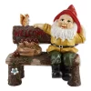 Summerfield Terrace Garden Gnome and Squirrel on Welcome Bench -Bella-Vita Shoes Shop Belk 1253