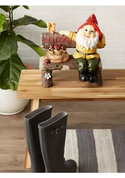 Summerfield Terrace Garden Gnome and Squirrel on Welcome Bench 11 Summerfield Terrace Garden Gnome and Squirrel on Welcome Bench -Bella-Vita Shoes Shop Belk 1256