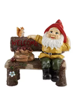 Summerfield Terrace Garden Gnome and Squirrel on Welcome Bench 13 Summerfield Terrace Garden Gnome and Squirrel on Welcome Bench -Bella-Vita Shoes Shop Belk 1258