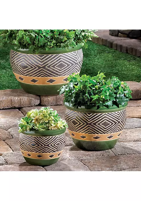 Summerfield Terrace Jade Planters Trio 4 Summerfield Terrace Jade Planters Trio - Image 2