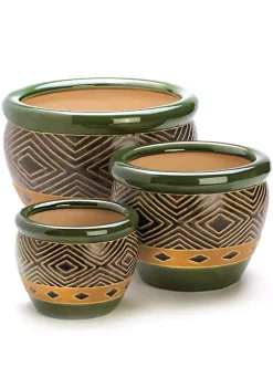 Summerfield Terrace Jade Planters Trio 7 Summerfield Terrace Jade Planters Trio -Bella-Vita Shoes Shop Belk 1267