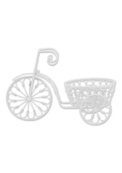 Summerfield Terrace White Bicycle Planter -Bella-Vita Shoes Shop Belk 1318