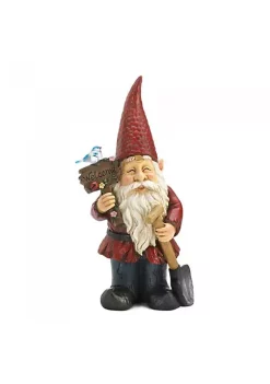 Summerfield Terrace Garden Gnome with Welcome Sign Light-Up Solar Garden Decor -Bella-Vita Shoes Shop Belk 1321