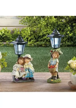 Summerfield Terrace Couple With Solar Street Light Statue -Bella-Vita Shoes Shop Belk 1328