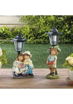 Summerfield Terrace Couple With Solar Street Light Statue -Bella-Vita Shoes Shop Belk 1329