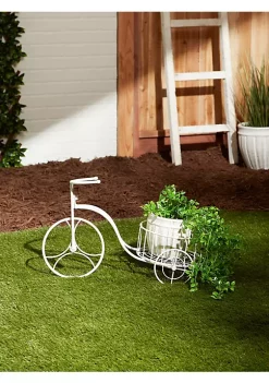 Summerfield Terrace White Tricycle Planter -Bella-Vita Shoes Shop Belk 1338
