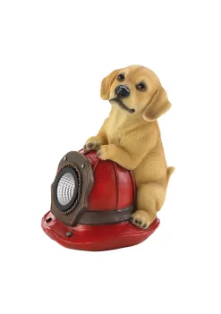 Summerfield Terrace Puppy and Fire Helmet Solar Garden Light -Bella-Vita Shoes Shop Belk 1342