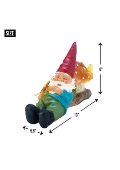 Summerfield Terrace Sleepy Gnome Solar Garden Light -Bella-Vita Shoes Shop Belk 1347