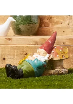 Summerfield Terrace Sleepy Gnome Solar Garden Light -Bella-Vita Shoes Shop Belk 1348