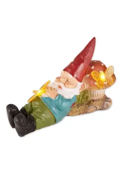 Summerfield Terrace Sleepy Gnome Solar Garden Light -Bella-Vita Shoes Shop Belk 1349