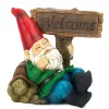 Summerfield Terrace Welcome Gnome Solar Statue -Bella-Vita Shoes Shop Belk 1350