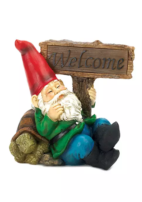 Summerfield Terrace Welcome Gnome Solar Statue 3 Summerfield Terrace Welcome Gnome Solar Statue