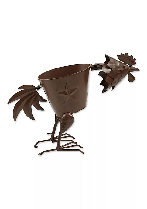 Summerfield Terrace Pecking Rooster Iron Planter 6 Summerfield Terrace Pecking Rooster Iron Planter - Image 5
